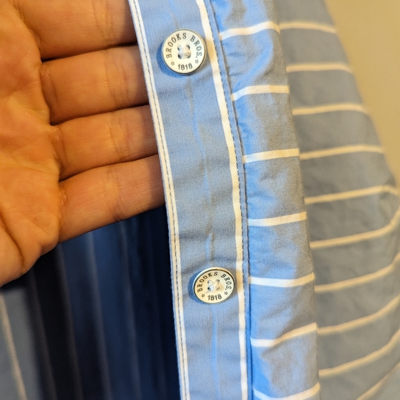 Brooks Brothers Vintage Shirt Dress In Blue And White | Size 6 - Picture 5 of 5